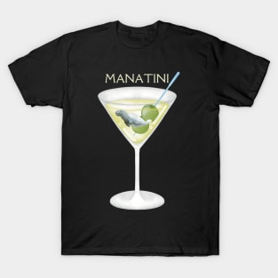 Lispe Manatini Manatee in a Martini T-Shirt